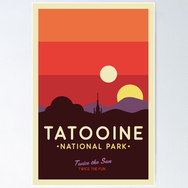 Affiche du parc national de Tatooine Poster