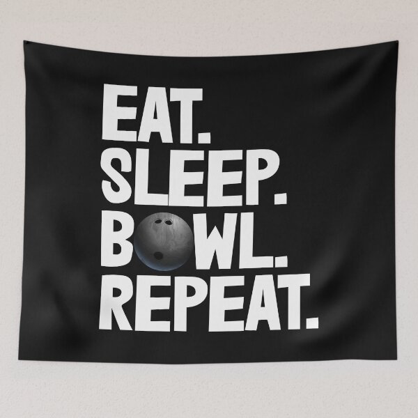 Item preview, Eat Sleep Bowl Repeat designed and sold by Bendthetrend.