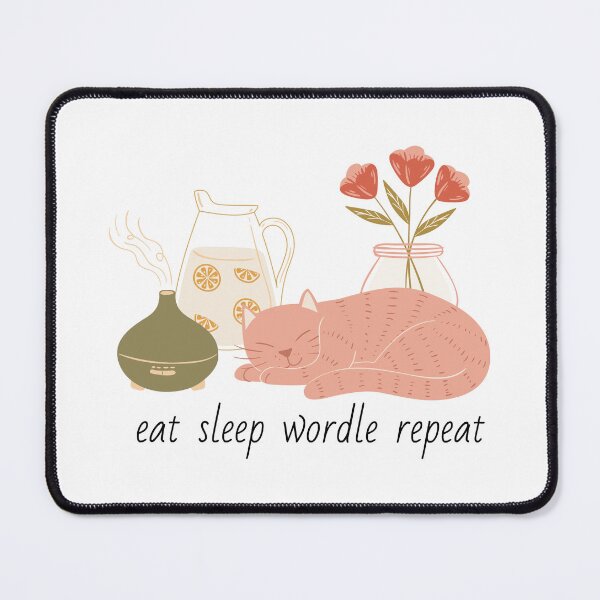 Item preview, EAT SLEEP WORDLE REPEAT designed and sold by PrixSympa.