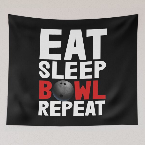 Item preview, Eat Sleep Bowl Repeat designed and sold by Bendthetrend.