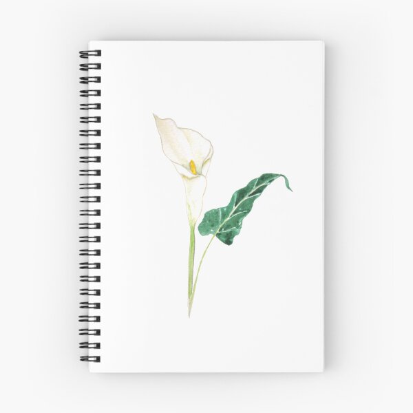 Item preview, hand painted one white calla lily flowers  designed and sold by ColorandColor.
