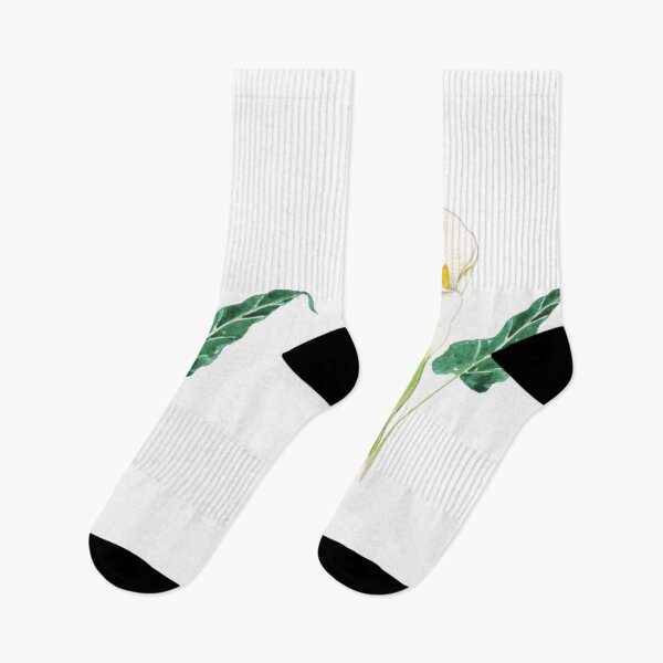 Item preview, hand painted one white calla lily flowers  designed and sold by ColorandColor.