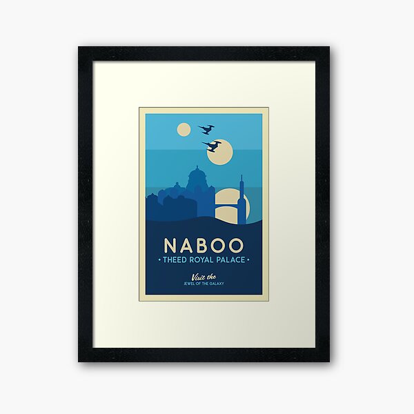 Naboo Theed Royal Palace Poster Framed Art Print
