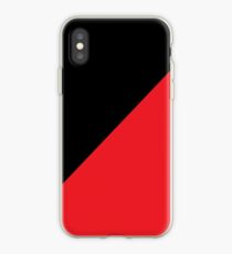 Anarchokommunistische schwarz und rot iPhone-Hülle & Cover