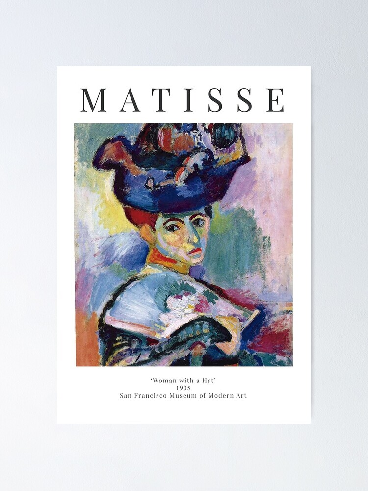 "Henri Matisse Woman with a Hat 1905" Poster by joycetommy319 Redbubble