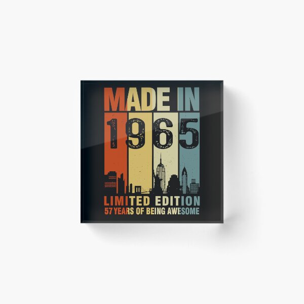 Item preview, Made In 1965 Limited Edition 57 Years Of Being Awesome 57th Birthday designed and sold by AraJordeStore.