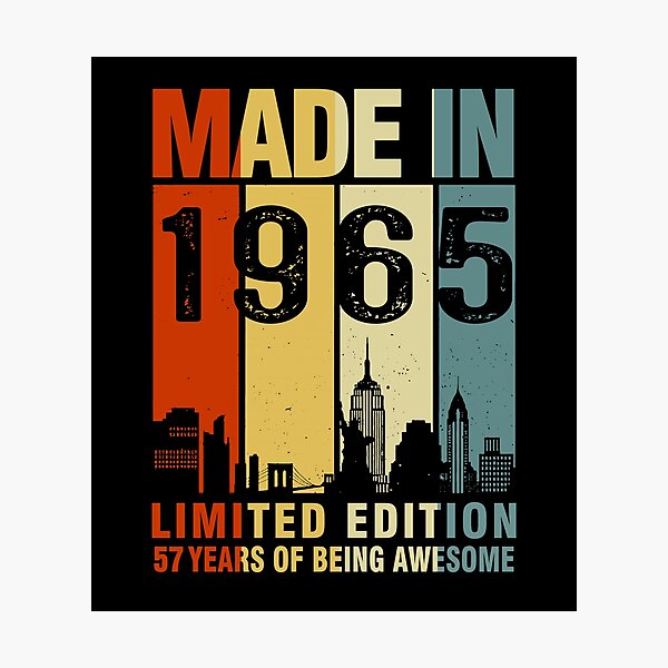 Aperçu de l'œuvre Fabriqué en 1965 Édition limitée 57 ans de génie 57e anniversaire créée et vendue par AraJordeStore.