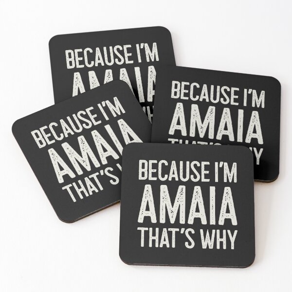 Item preview, Because I’m Amaia That’s Why Funny Personalized Name designed and sold by MariosNydras.