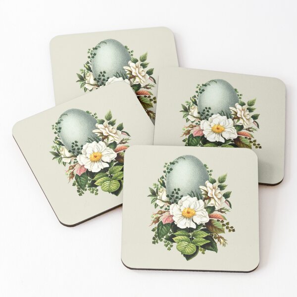 Item preview, Vintage Robins Egg and Rose  designed and sold by HolidayBug.