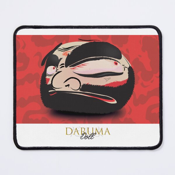 Item preview, Daruma Doll (達磨), Japanese Illustration, Traditional Talisman #01 designed and sold by Printyourspirit.