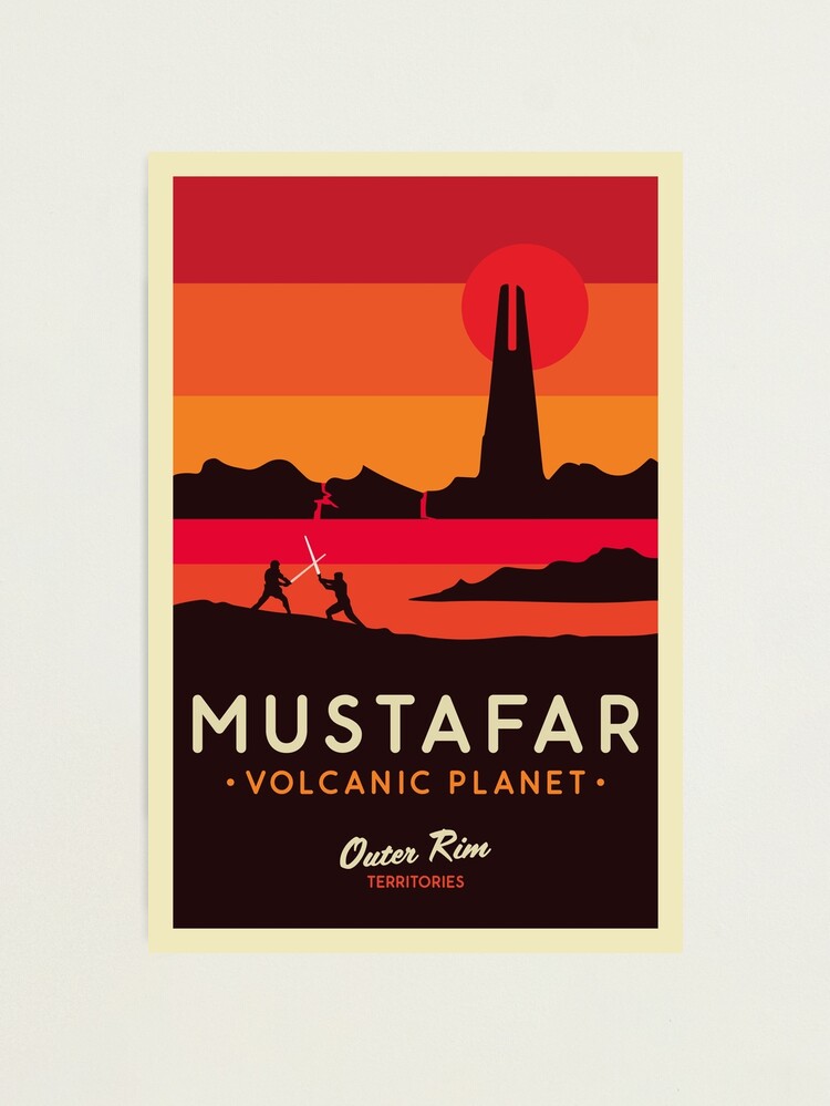 Thumbnail 2 of 3, Photographic Print, Mustafar: Volcanic Planet Poster designed and sold by magrodanny.