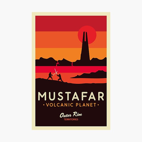 Mustafar: Volcanic Planet Poster Photographic Print