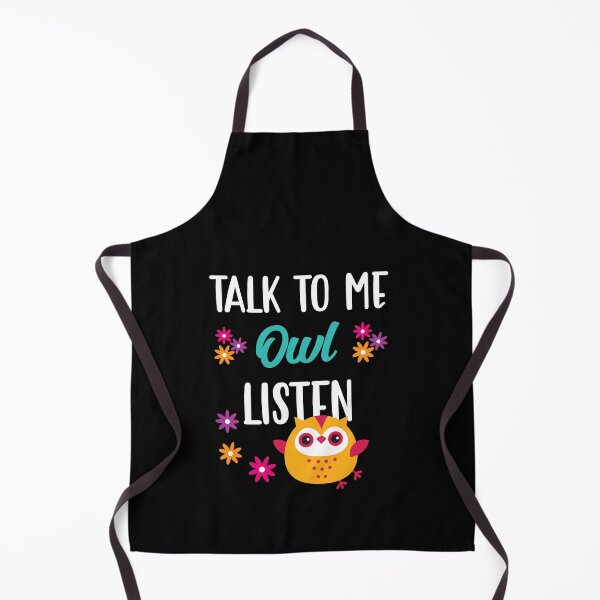 Item preview, Owls. Talk to me I'll listen. Brown owl. designed and sold by epicmarketing.