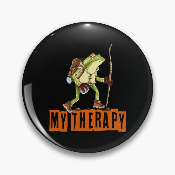 Item preview, My therapy Hiking - Funny Frog designed and sold by christinecather.