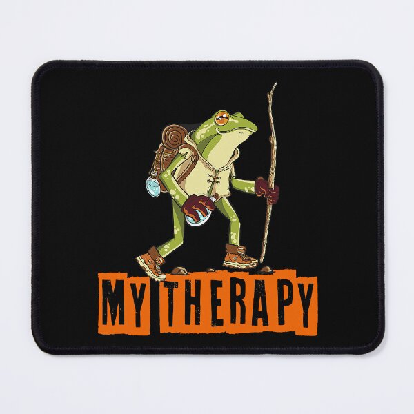 Item preview, My therapy Hiking - Funny Frog designed and sold by christinecather.