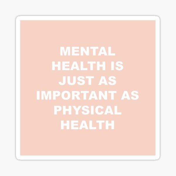 Mental Health Sticker