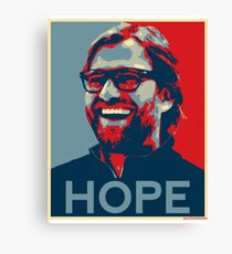 Klopp gives Hope Liverpool Design Canvas Print