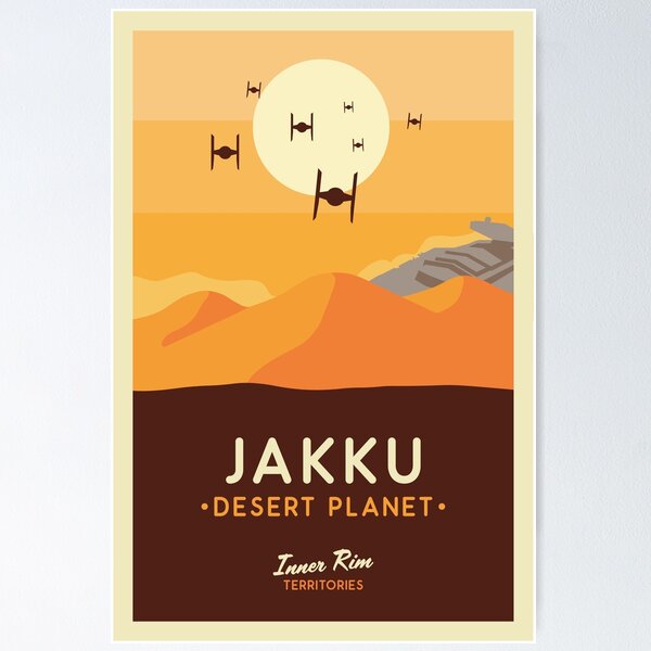 Item preview, Jakku Desert Planet Poster designed and sold by magrodanny.