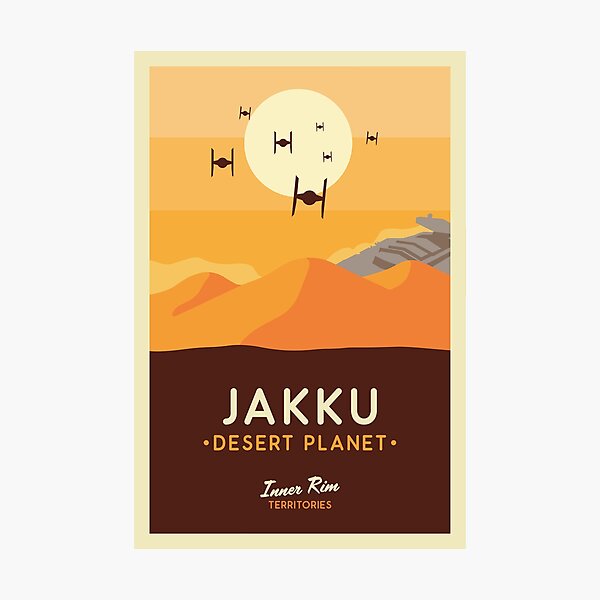 Item preview, Jakku Desert Planet Poster designed and sold by magrodanny.