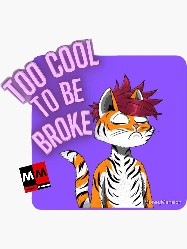 "Cool Cat NFT" Sticker by MoneyMansion Redbubble
