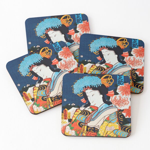 Item preview, traditional Japanese Ukyio-e style illustration of a noble woman designed and sold by RyanCaudell.