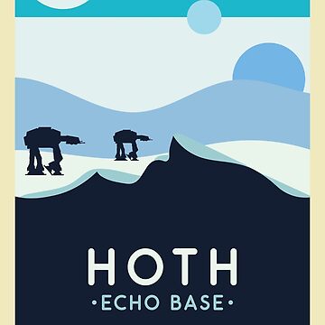 Artwork thumbnail, Hoth Echo Base Poster by magrodanny