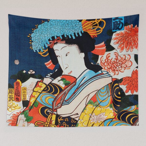 Item preview, traditional Japanese Ukyio-e style illustration of a noble woman designed and sold by RyanCaudell.