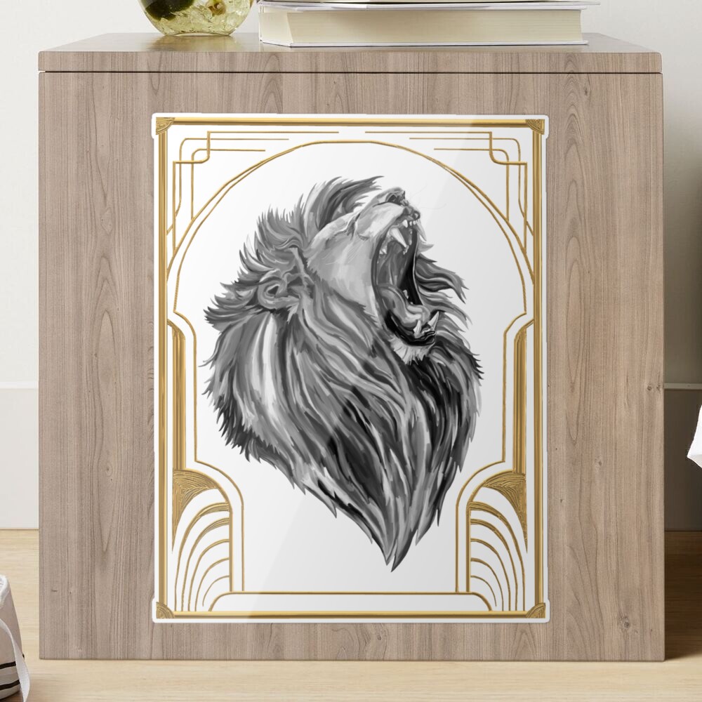 Stickers fenêtre déco LION - Art Déco Stickers