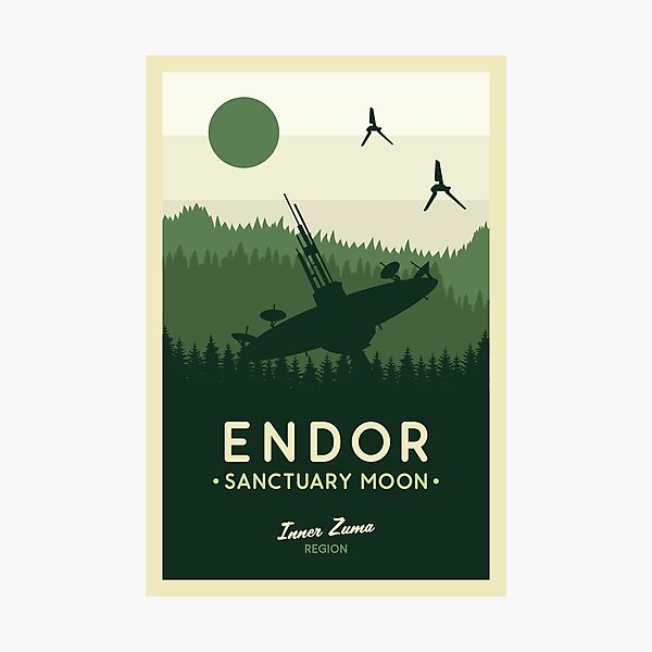 Endor, Sanctuary Moon Poster Photographic Print