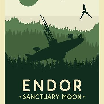 Artwork thumbnail, Endor, Sanctuary Moon Poster by magrodanny