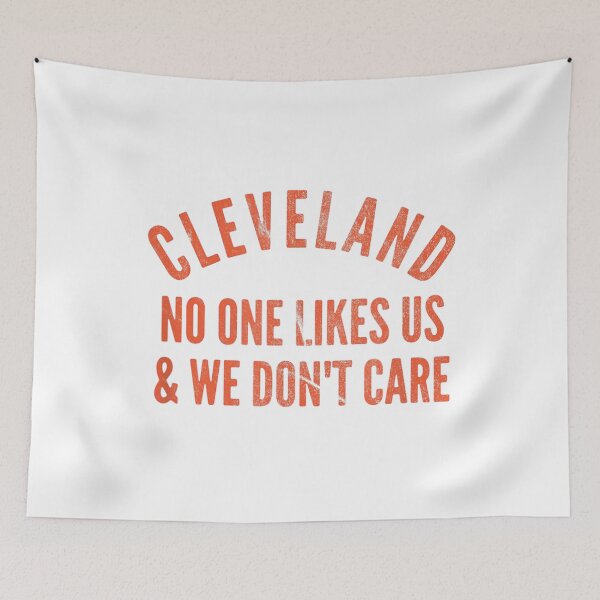 Item preview, Cleveland No One Likes Us Orange on Brown designed and sold by blackcowgirls.
