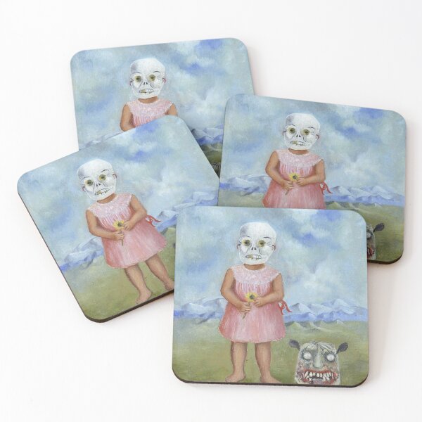 Item preview,  Vintage Frida Kahlo day of the dead painting art designed and sold by Vintage Designs +.