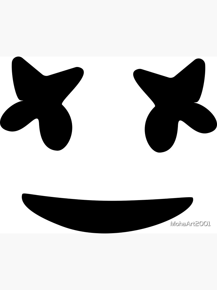 "face_marshmello" Poster for Sale by MohaArt2001 Redbubble