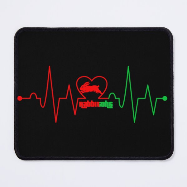 Item preview, South sydney rabbitohs,rabbit,titans,gctitans,sport,heart,heart beat,heartbeat  designed and sold by Yorino.