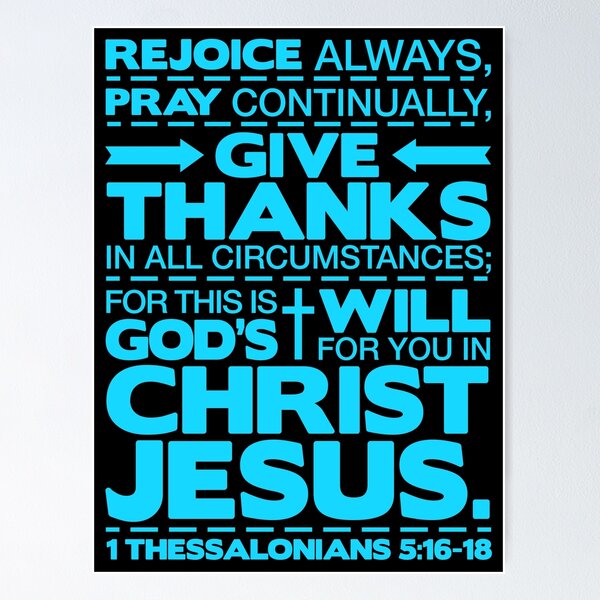 Item preview, 1 Thessalonians 5:16-18 Rejoice Always designed and sold by plushism.