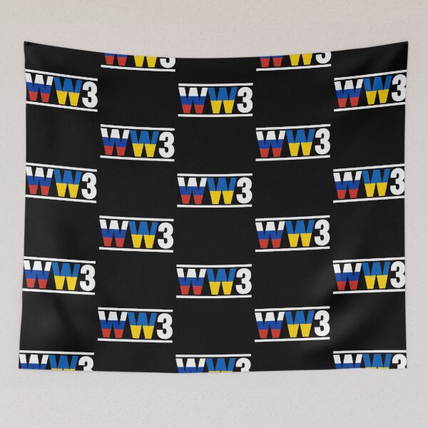 Item preview, Ukraine Russian World War 3 Flag Design designed and sold by RichTeeDesigns.