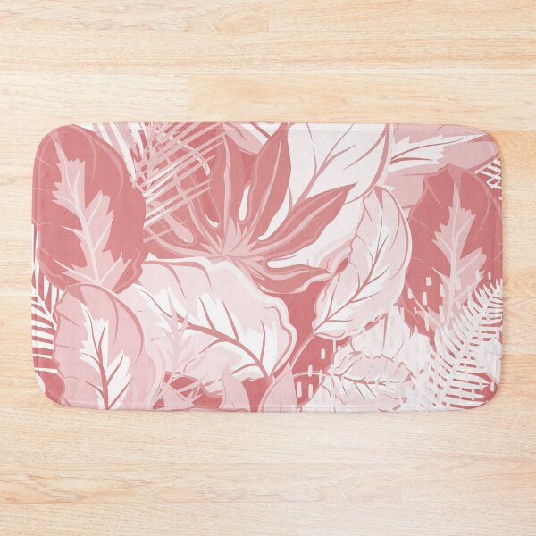 Item preview, Amazonian Tropical Palm Leaves in Pink and White designed and sold by meggydesigns.