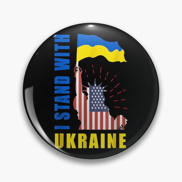 Item preview, America for Ukraine - Proud Ukrainian American Flag designed and sold by LisaForHim.