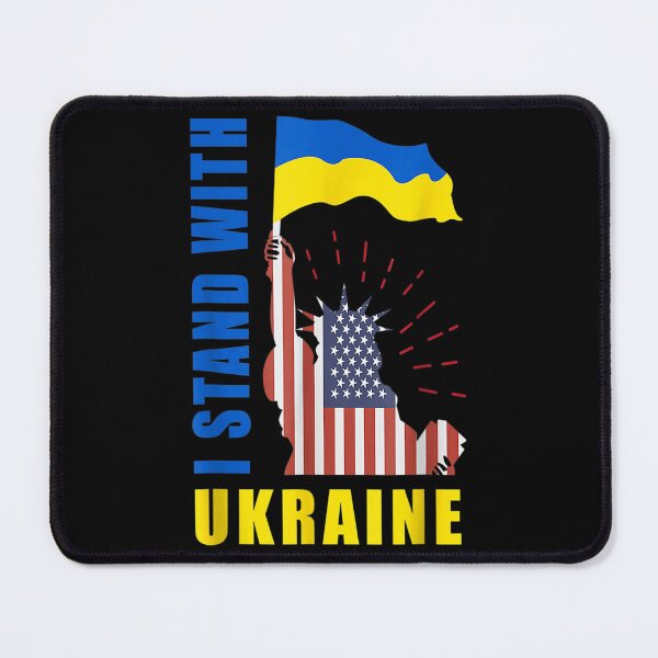 Item preview, America for Ukraine - Proud Ukrainian American Flag designed and sold by LisaForHim.