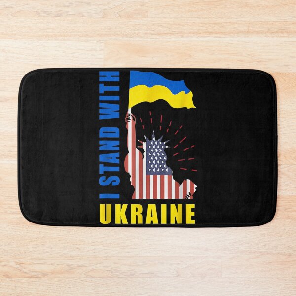 Item preview, America for Ukraine - Proud Ukrainian American Flag designed and sold by LisaForHim.