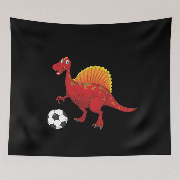 Item preview, Dinosaur Playing Soccer,Funny Good Dinosaur Soccer Lovers Red Football Design designed and sold by pedrored369.