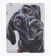 Black lab labrador retriever Art by Lee H Keller iPad Case/Skin