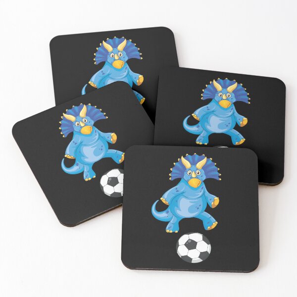 Item preview, Dinosaur Playing Soccer ,Funny Good Dinosaur Soccer Lovers Blue Football Design designed and sold by pedrored369.