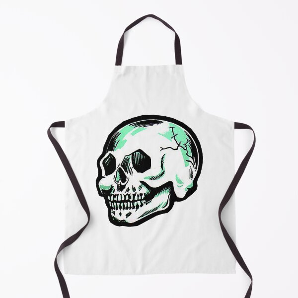 Item preview, Blue Shadow Skull Retro Vintage Skull Design designed and sold by paljoeyprints.