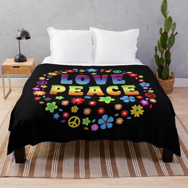 Item preview, Peace Sign Love 70s Hippie designed and sold by shannange.