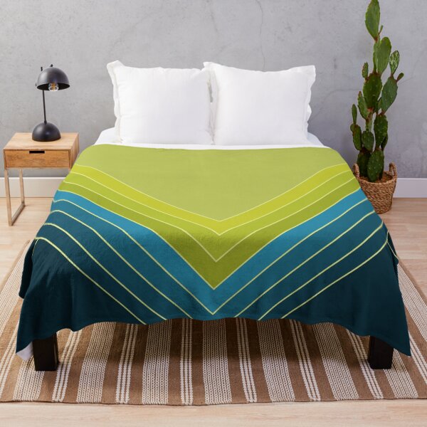 Item preview, Abstract, geometric shapes in lime green and vintage blue designed and sold by Svitac.