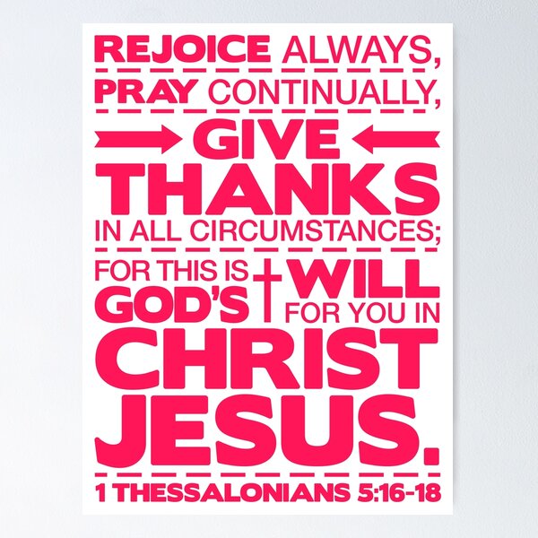 Item preview, 1 Thessalonians 5:16-18 Rejoice Always designed and sold by plushism.