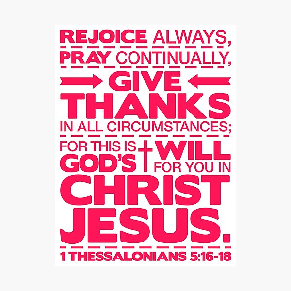 Item preview, 1 Thessalonians 5:16-18 Rejoice Always designed and sold by plushism.