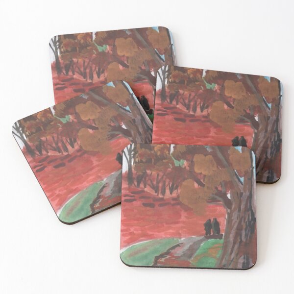 Item preview, Two People on the Path in Forest designed and sold by mila-ola.