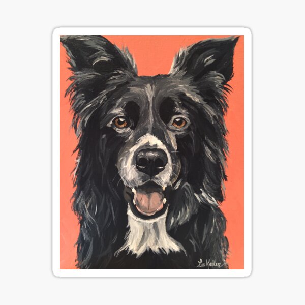 Item preview,   Border collie Art by Lee H Keller designed and sold by leekellerart.